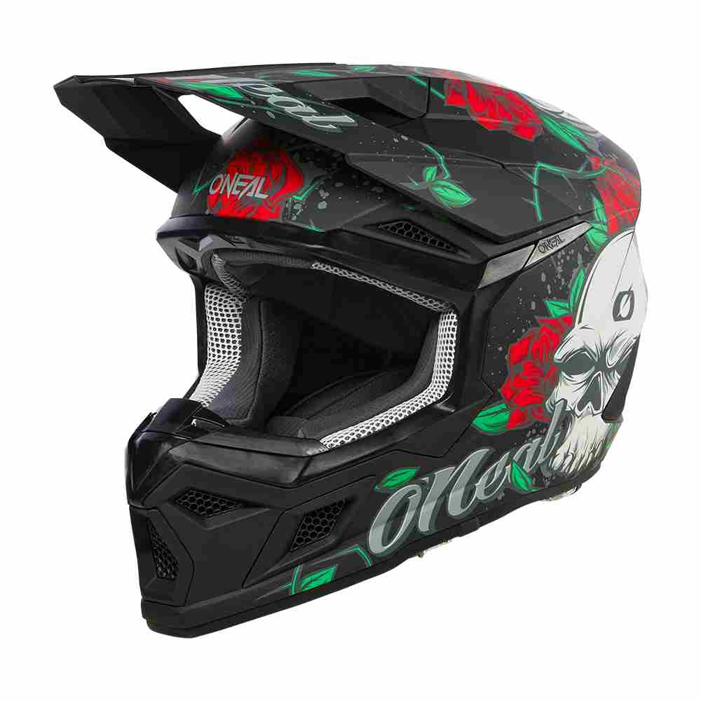 ONEAL 3SRS Melancia Motocross Helm schwarz multi