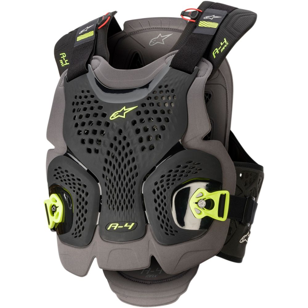 ALPINESTARS A-4 Roost Guard MX MTB Brustpanzer schwarz anthrazit gelb