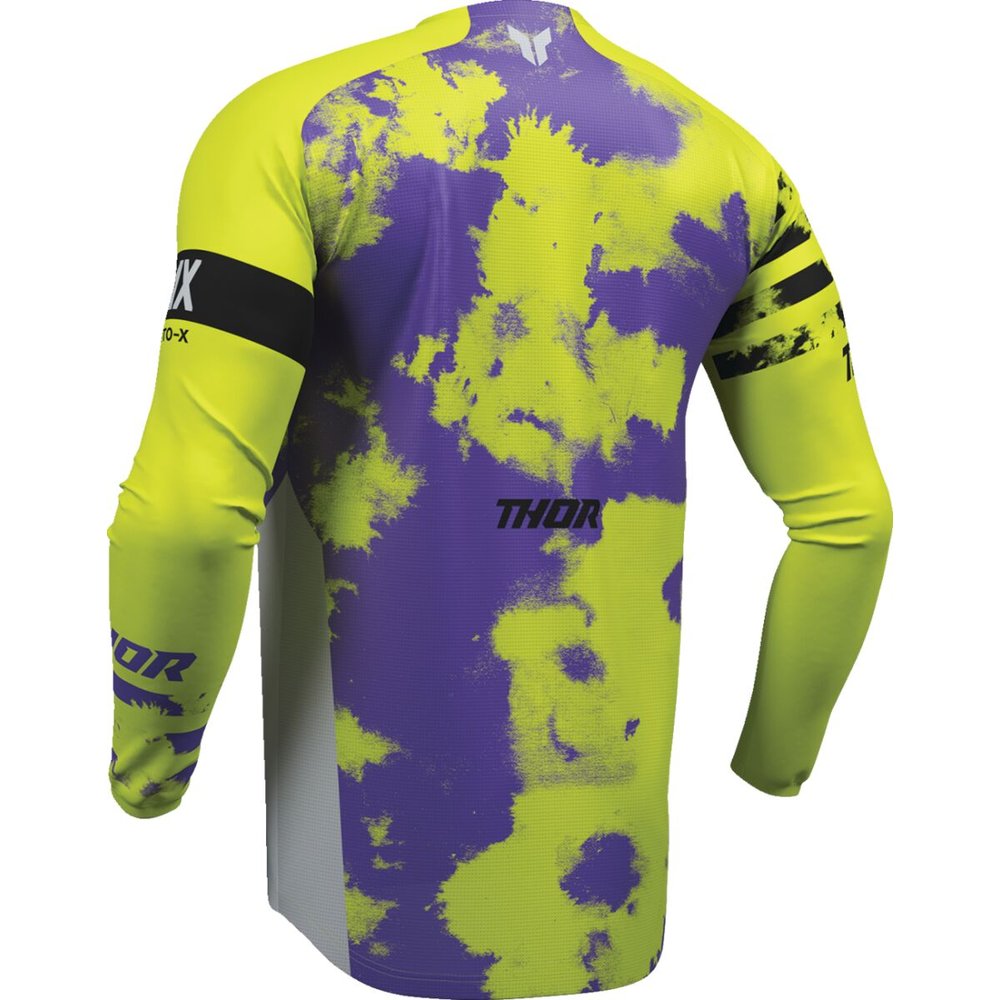 THOR Launchmode Bleach Jersey grau/acid neon gelb THOR Launchmode Bleach Jersey grau/acid neon gelb