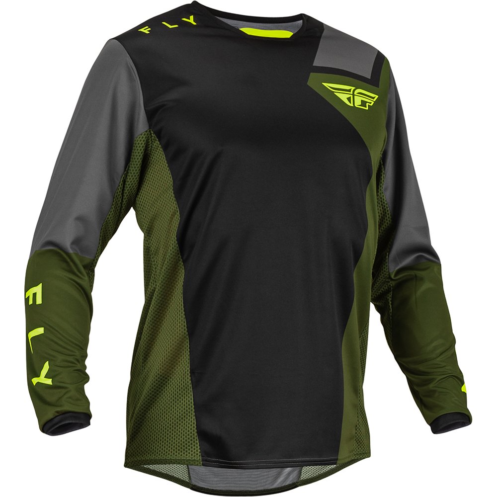 FLY Kinetic Jet Jersey schwarz oliv gelb FLY Kinetic Jet Jersey schwarz oliv gelb