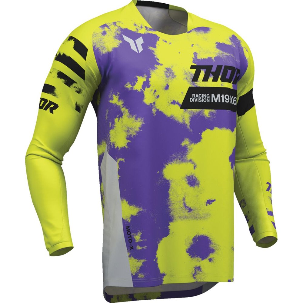 THOR Launchmode Bleach Jersey grau/acid neon gelb