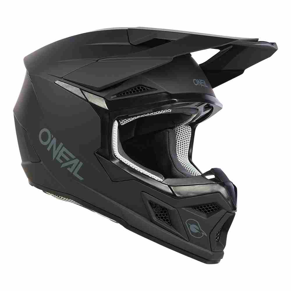 ONEAL 3SRS Solid Motocross Helm schwarz