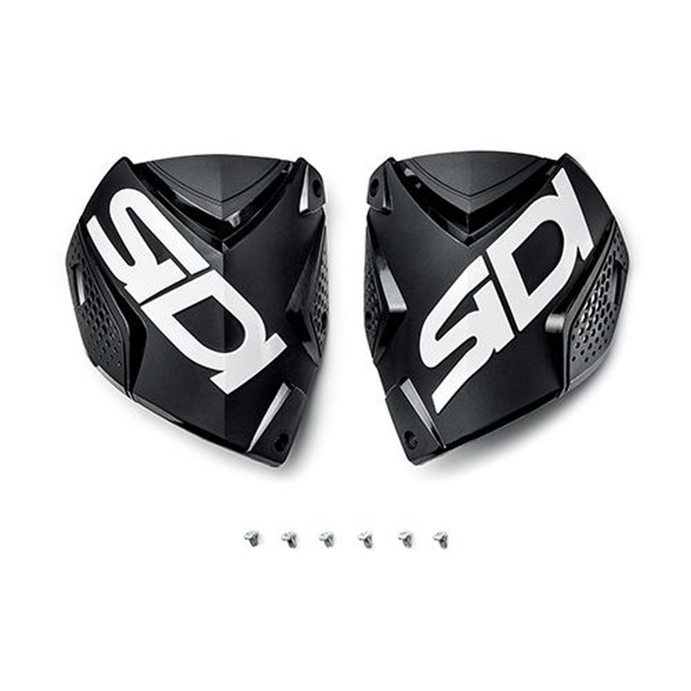 SIDI Crossfire 2 Motocross Stiefel Schienbeinplatte schwarz schwarz