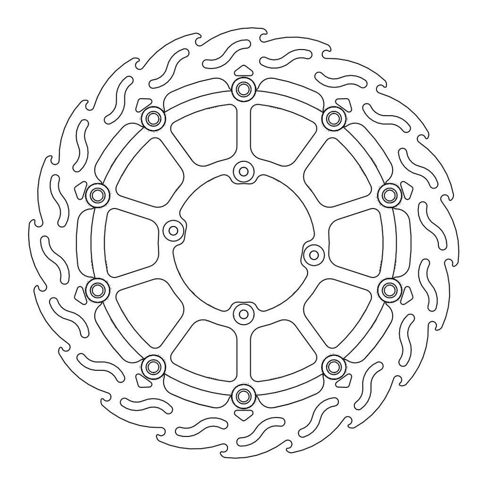 MOTO-MASTER Bremsscheibe Flame Supermoto FR