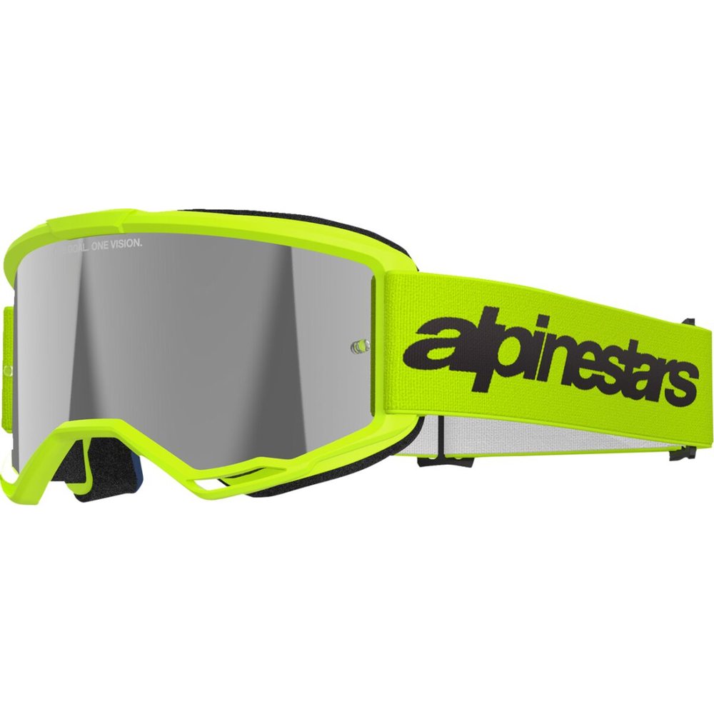 ALPINESTARS Vision 3 Worotmark Brille neon gelb silber verspiegelt