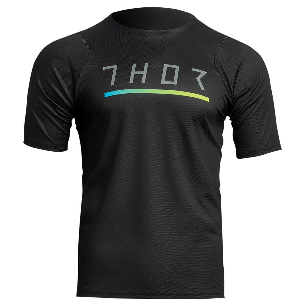 THOR Assist Caliber kurzärmliges MTB Jersey schwarz