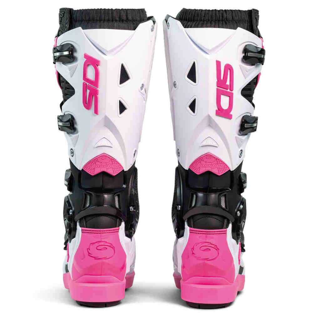 SIDI Crossfire 3 SRS Motocross Stiefel schwarz weiss pink SIDI Crossfire 3 SRS Motocross Stiefel schwarz weiss pink
