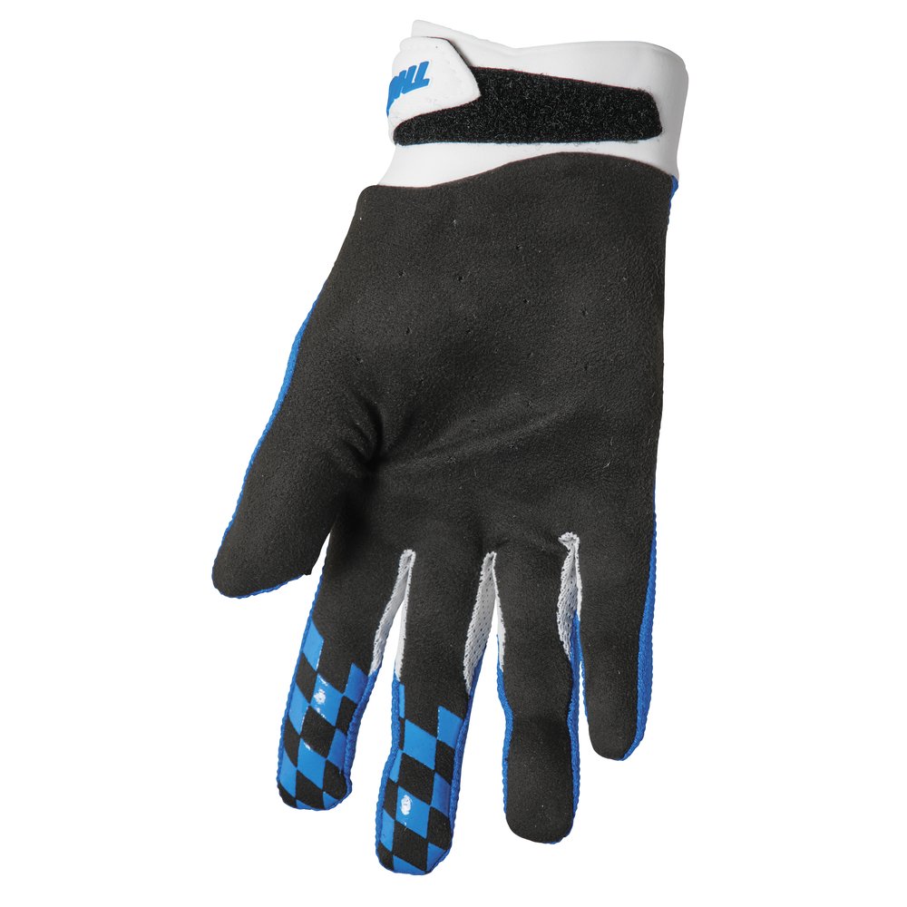 THOR Draft Motocross Handschuhe blau weiss