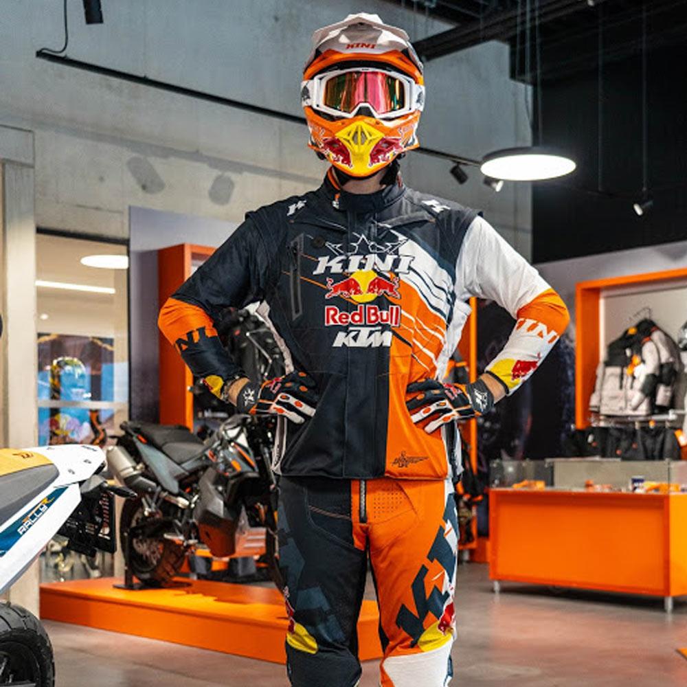 KINI RED BULL Competition Motocross Jacke orange weiss grau KINI RED BULL Competition Motocross Jacke orange weiss grau