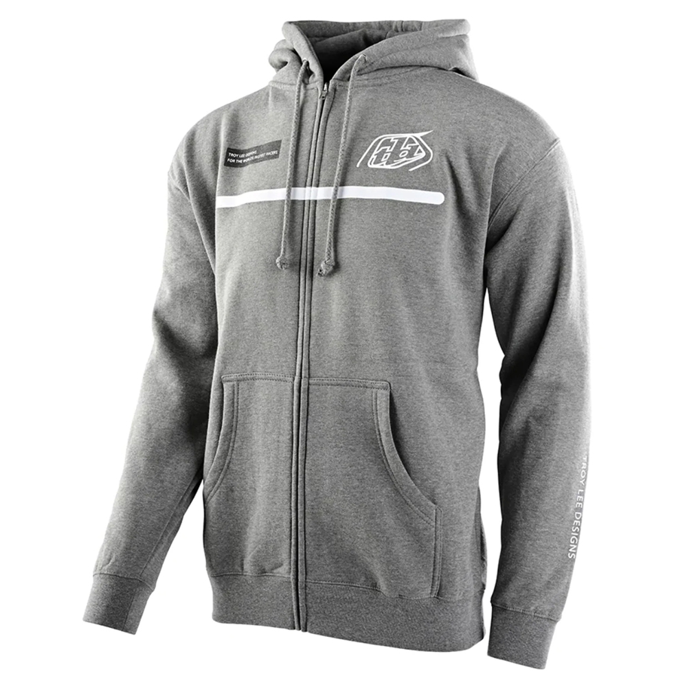 TROY LEE DESIGNS Lines Zip Hoodie meliert grau