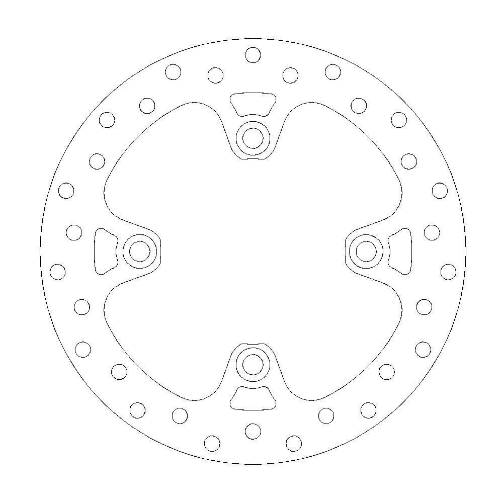 MOTO-MASTER Bremsscheibe Round vorne MOTO-MASTER Bremsscheibe Round vorne