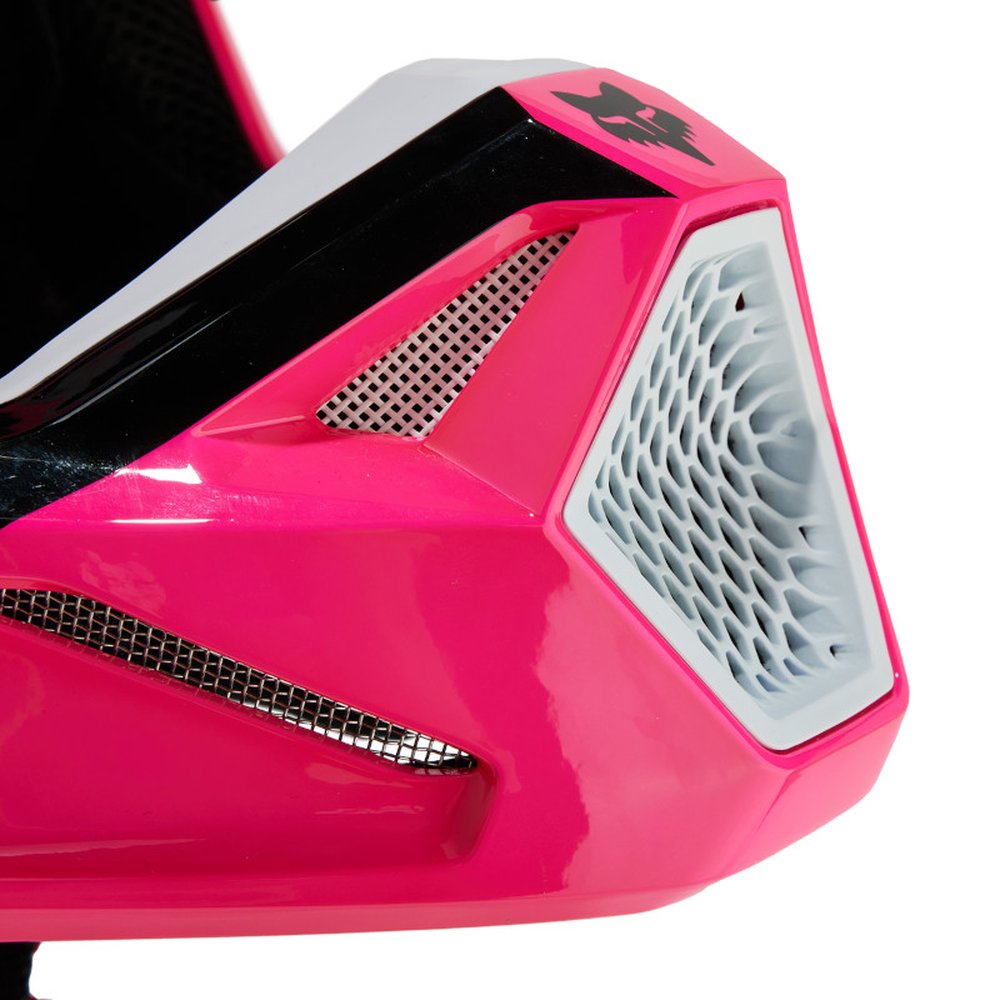 FOX V1 FLORA HELMET Motocross Helm Schwarz/Pink