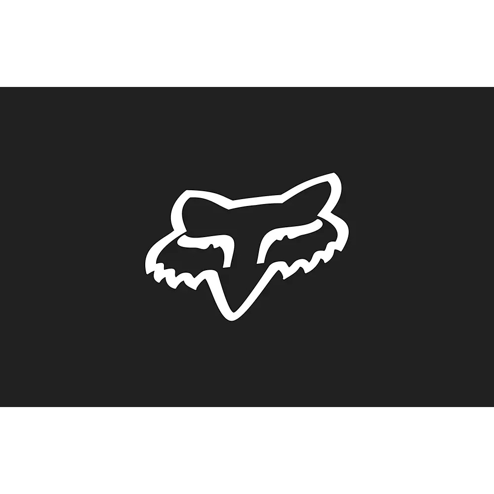 FOX Head ca. 18cm Sticker schwarz FOX Head ca. 18cm Sticker schwarz