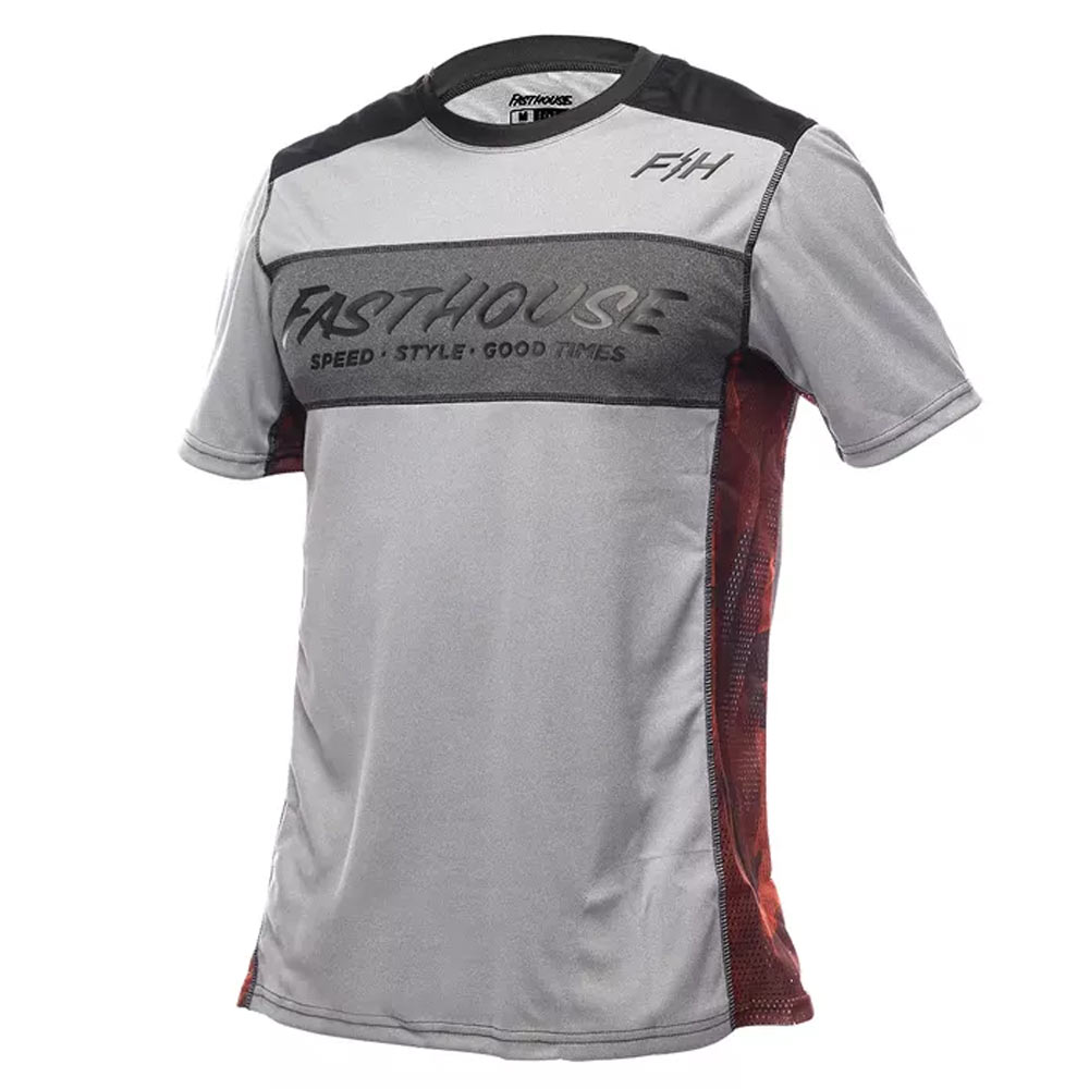 FASTHOUSE Acadia kurzärmliges MTB Jersey heather grau