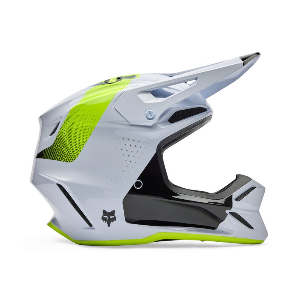 FOX V3 TINE Motocross Helm Weiss