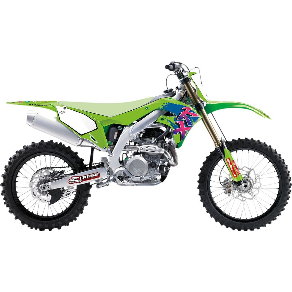 BLACKBIRD RACING Dekorsatz Retro Kawasaki KXF BLACKBIRD RACING Dekorsatz Retro Kawasaki KXF