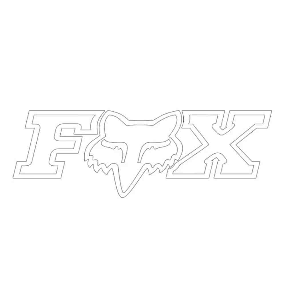 FOX F-Head-X Tdc Sticker 28 Inch weiss FOX F-Head-X Tdc Sticker 28 Inch weiss