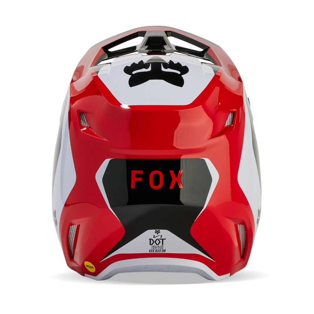 FOX V1 FLORA HELMET Motocross Helm Neon Rot