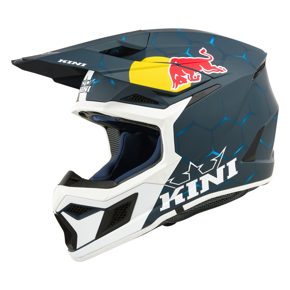 KINI RED BULL MX3 Youth 1.0 Kinder Motocross Helm blau/weiss