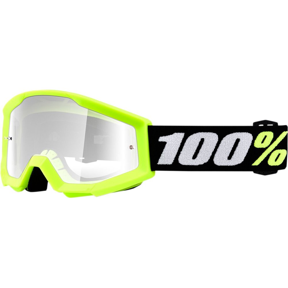 100% Strata 2 Mini Kinder Brille gelb klar