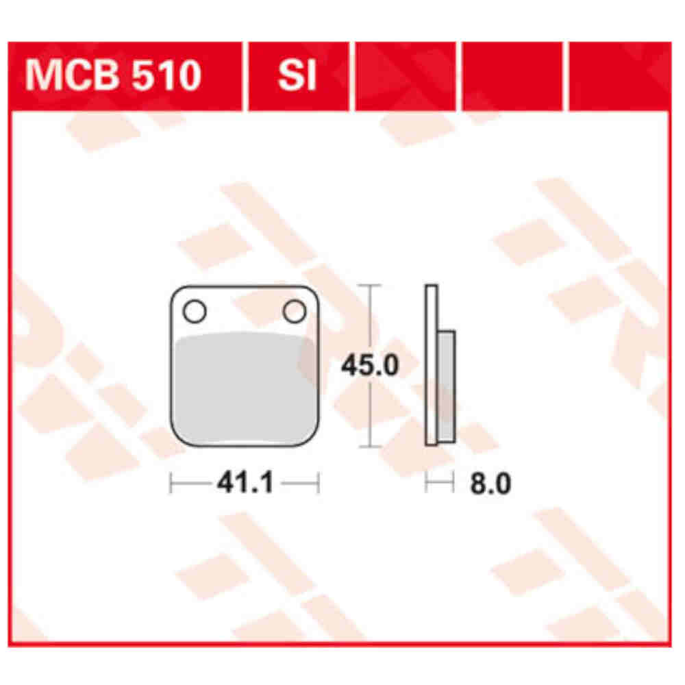 TRW MCB510 Bremsbelag-Satz Organic Base