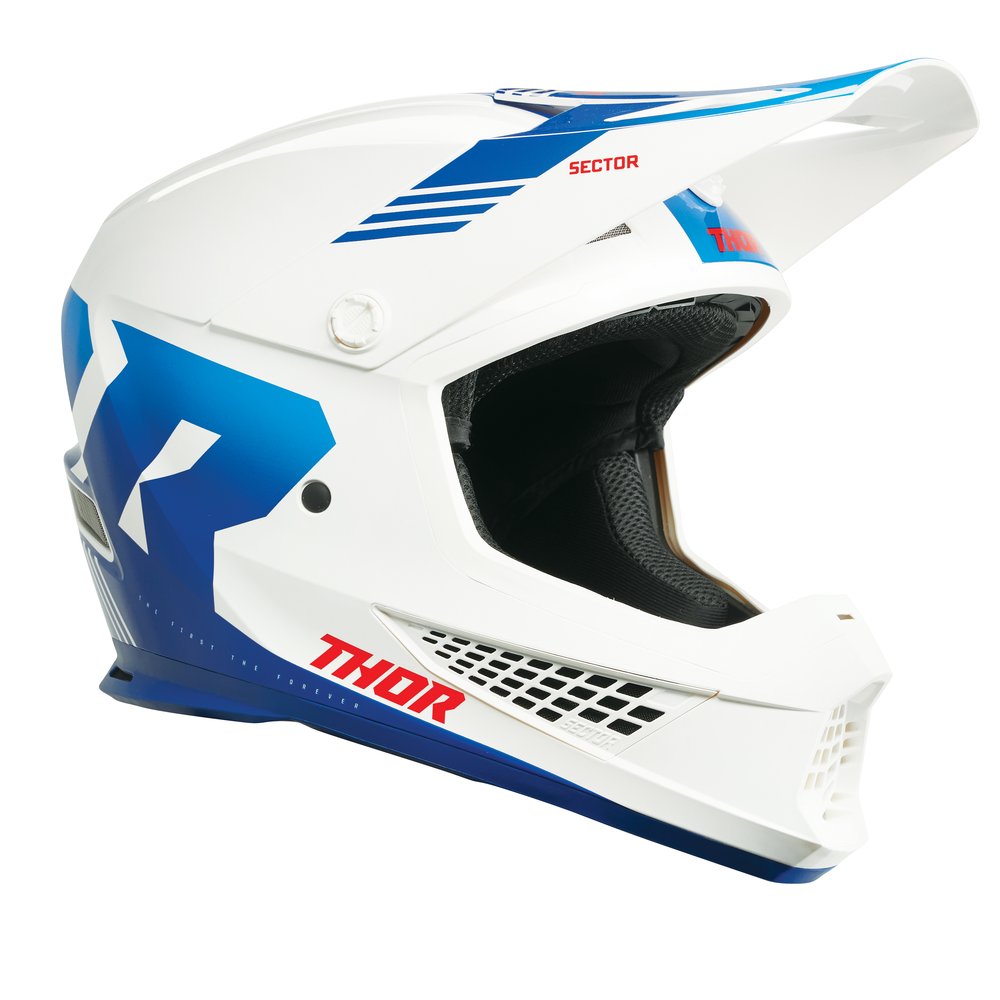 THOR Sector 2 Carv Motocross Helm weiss blau