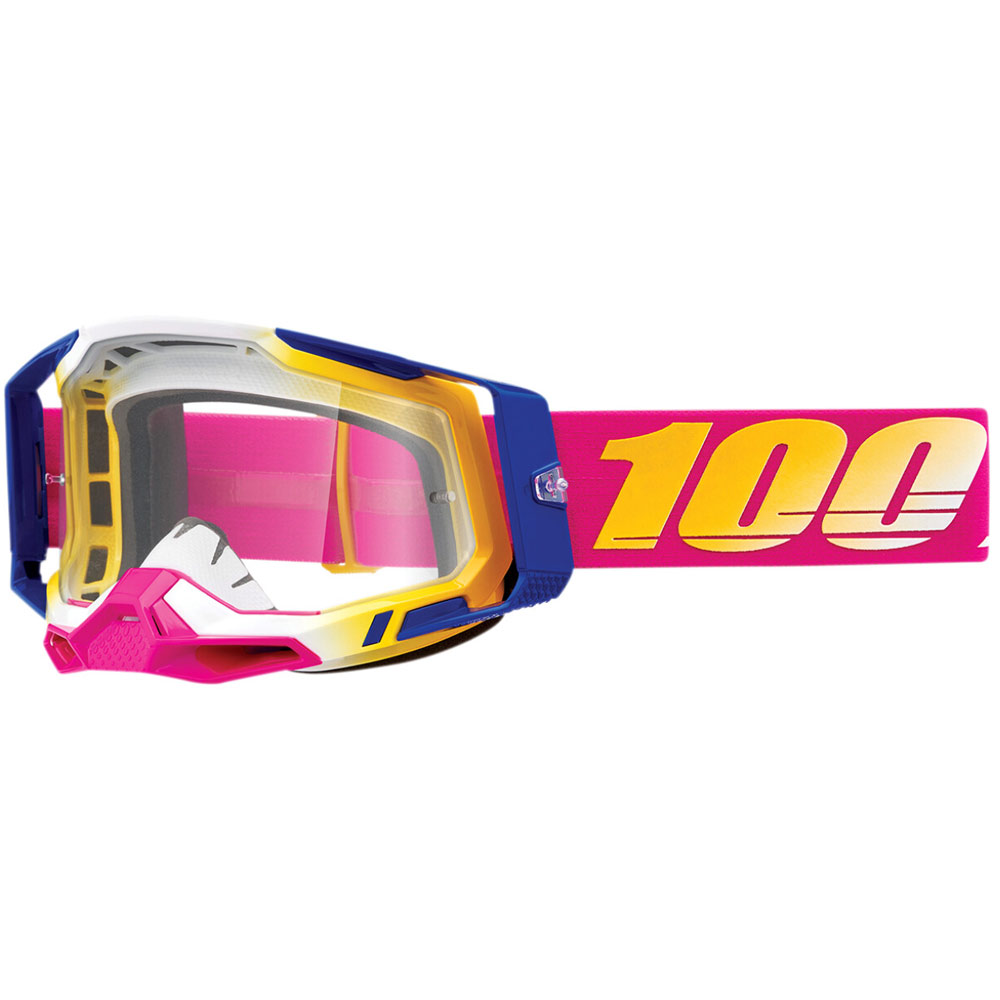 100% Racecraft 2 Mission MX MTB Brille pink klar