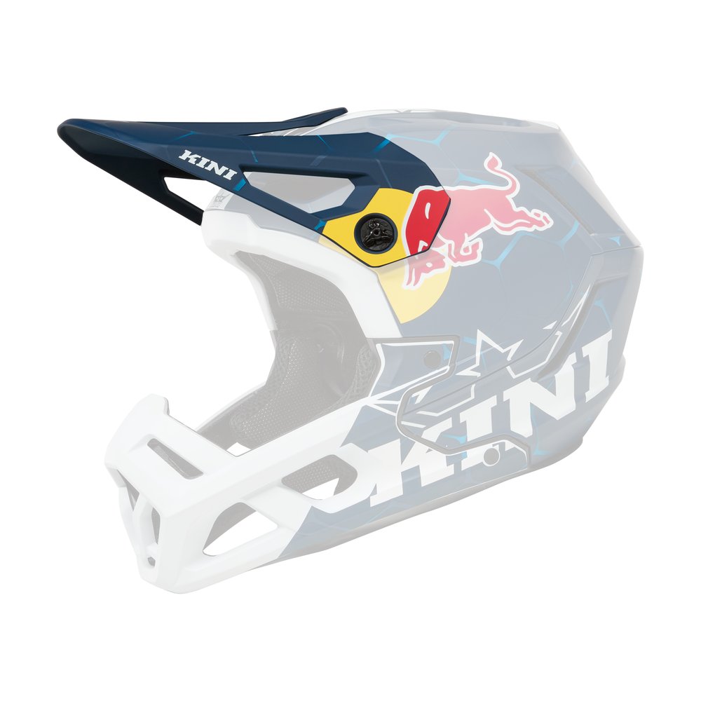 KINI RED BULL Helmschirm EC MTB Helm 1.0 blau/weiss
