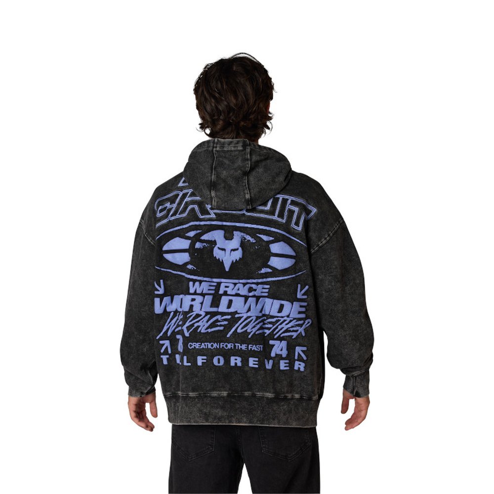 FOX PRO CIRCUIT Fleece PO Hoodie Kapuzen Pullover schwarz