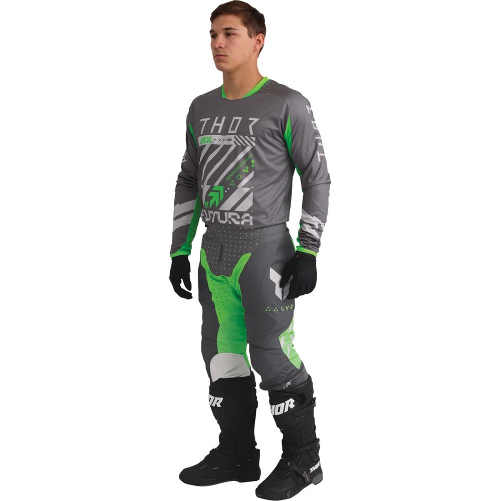 THOR Launchmode Futura Motocross Hose grau/grün