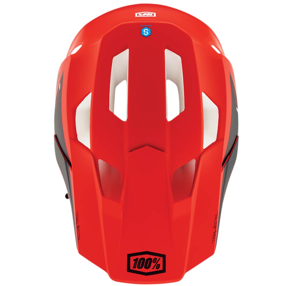 100% Trajecta Fidlock Cargo MTB Helm rot schwarz