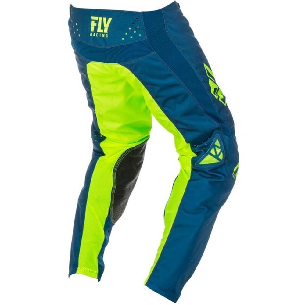 FLY Kinetic Shield Kinder Motocross Hose navy blau neon gelb FLY Kinetic Shield Kinder Motocross Hose navy blau neon gelb
