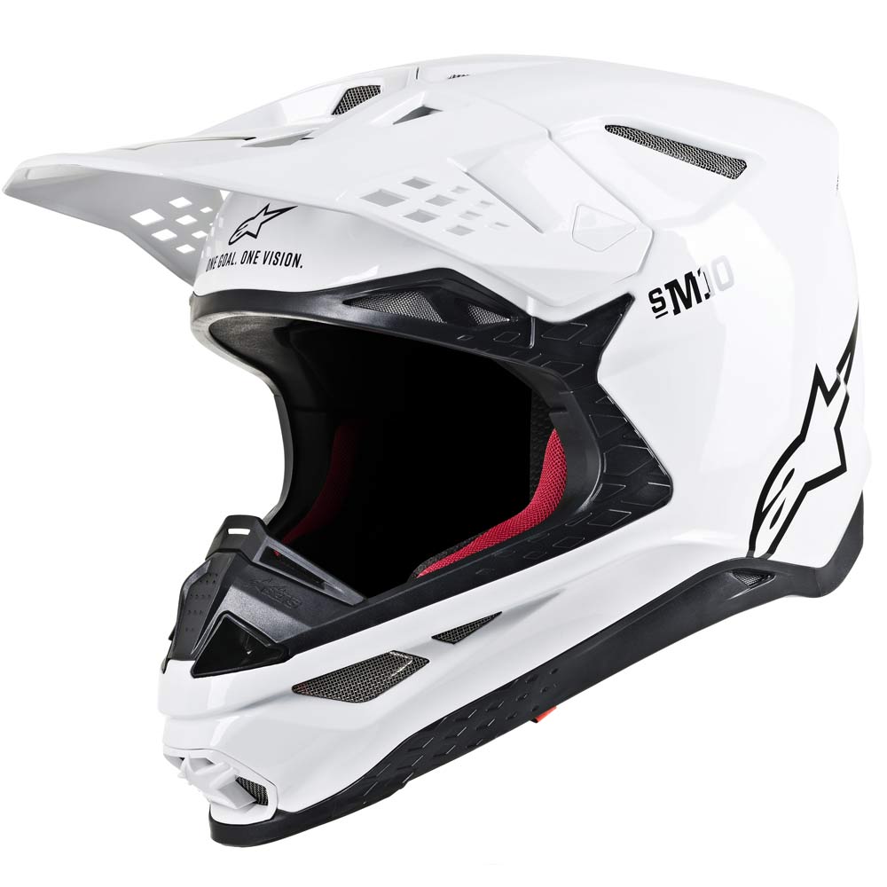 ALPINESTARS Supertech M10 Solid Motocross Helm weiss