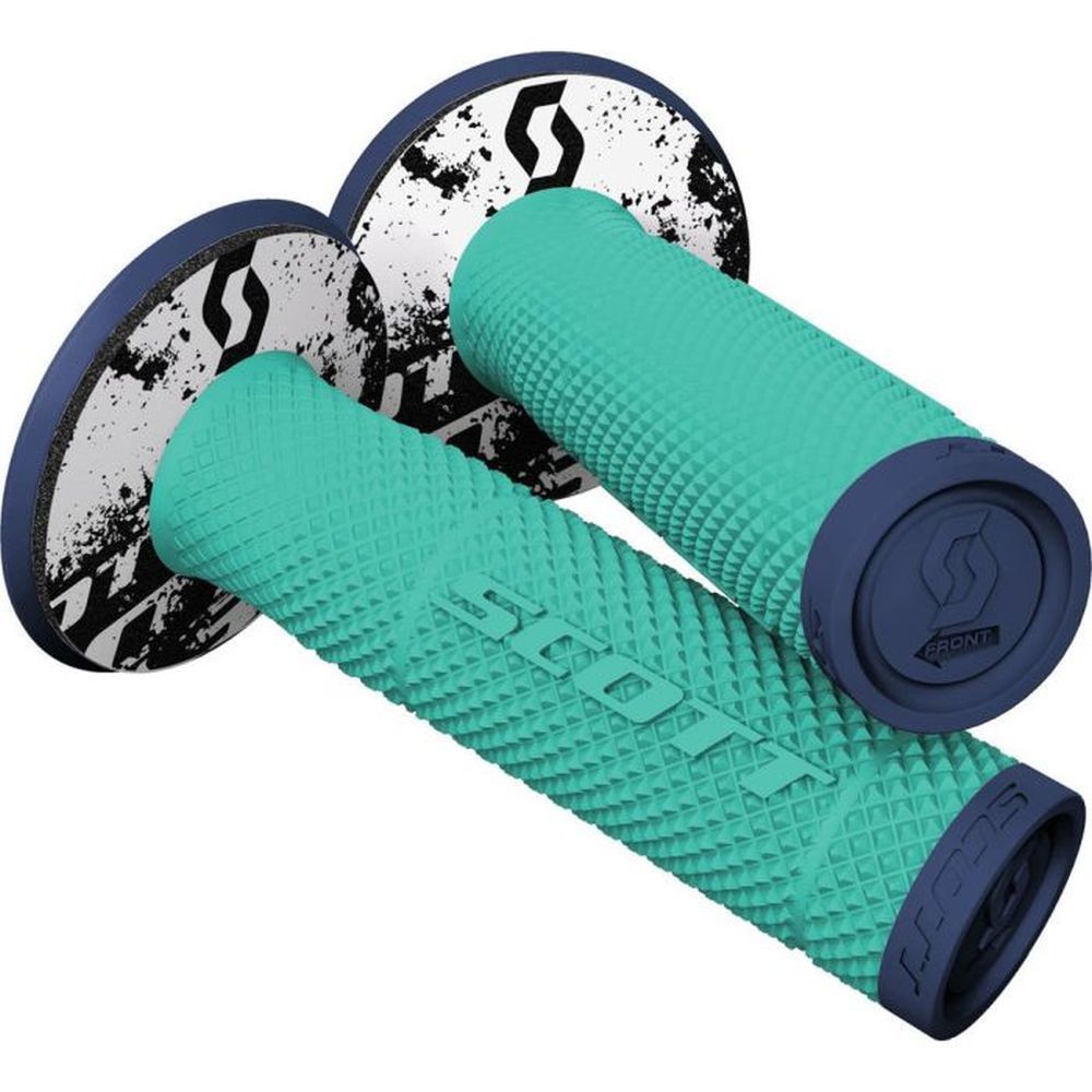 SCOTT SX II Motocross Griffe + Donuts blau