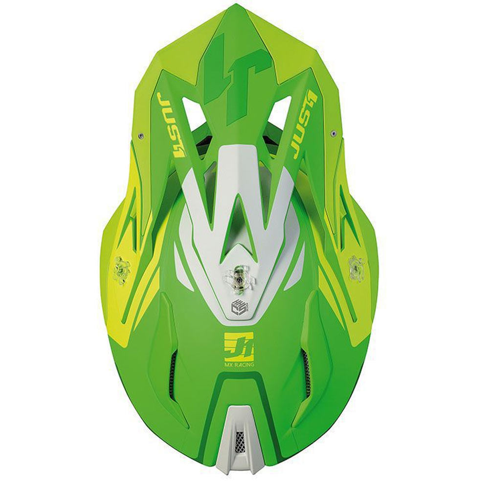 JUST1 J18 MIPS Pulsar Motocross Helm Lime grün