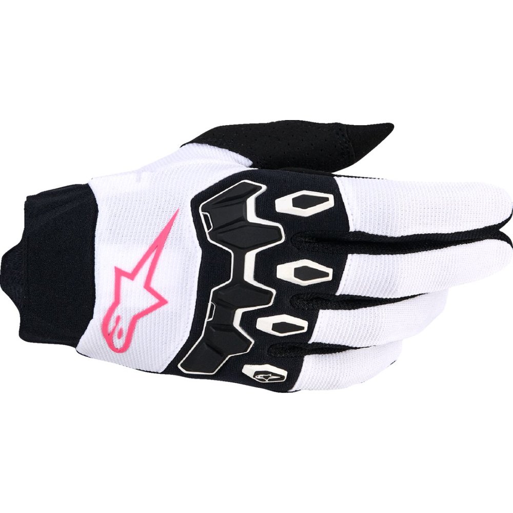 ALPINESTARS 4W F Bore V2 Gloves weiss/Fluo pink/schwarz ALPINESTARS 4W F Bore V2 Gloves weiss/Fluo pink/schwarz