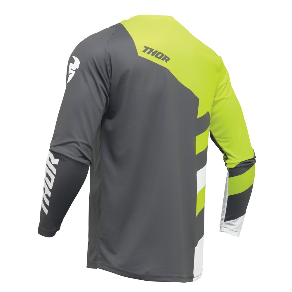 THOR Sector Checker Jersey grau acid gelb THOR Sector Checker Jersey grau acid gelb