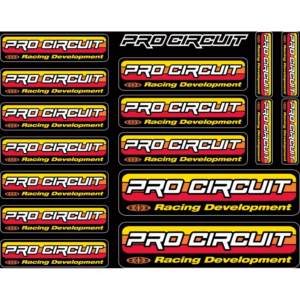 PRO CIRCUIT PC Logo Aufkleber Set