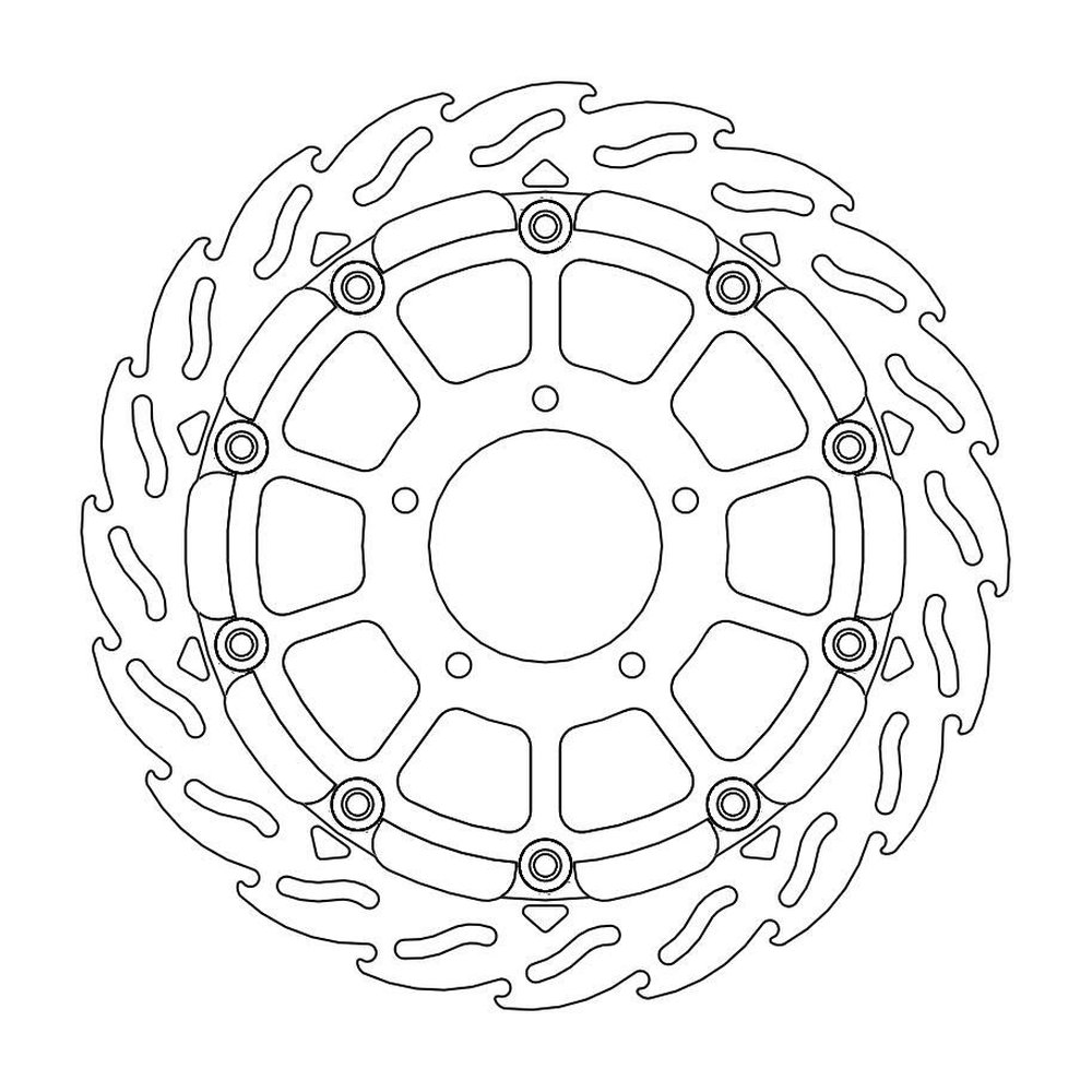 MOTO-MASTER Bremsscheibe Flame vorne L