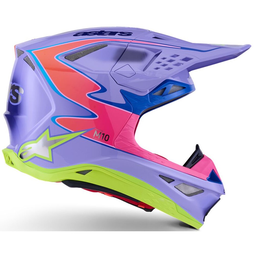 ALPINESTARS Supertech M10 Jett Lawrence Motocross Helm lila/pink ALPINESTARS Supertech M10 Jett Lawrence Motocross Helm lila/pink