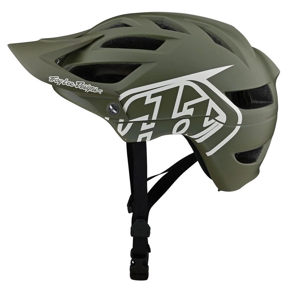 TROY LEE DESIGNS A1 MTB Helm Drone steel grün