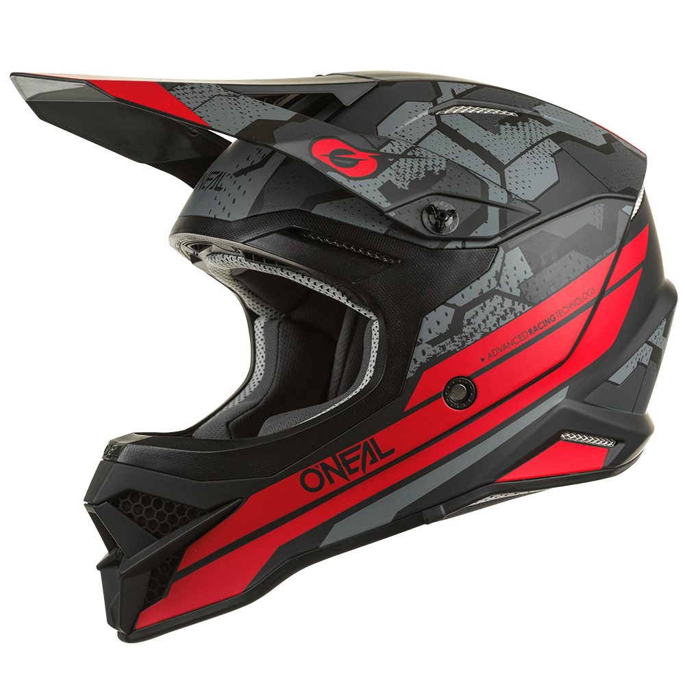 ONEAL 3SRS Camo V.22 MX Helm schwarz rot