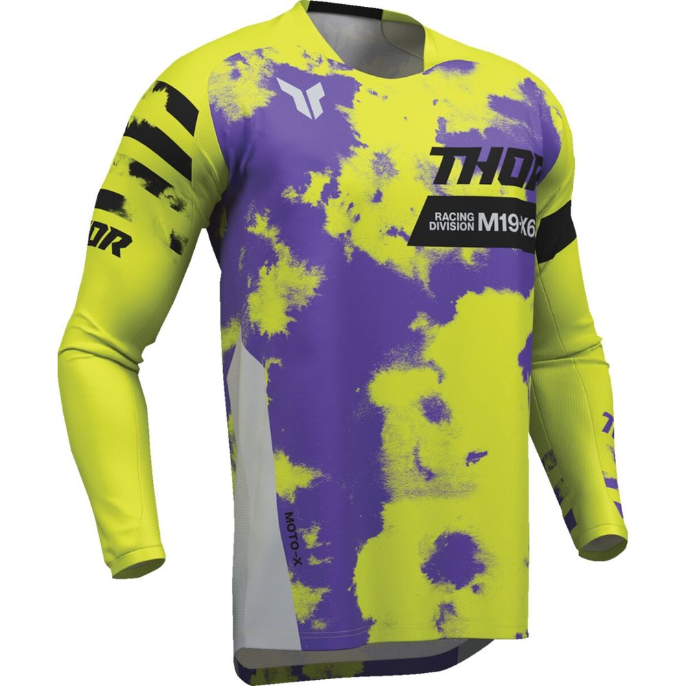 THOR Launchmode Bleach Youth Kinder Jersey grau/acid neon gelb THOR Launchmode Bleach Youth Kinder Jersey grau/acid neon gelb