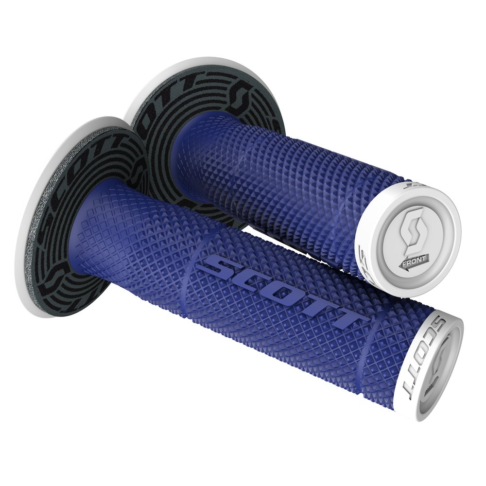 SCOTT SX II MX Griffe + Donuts weiss blau SCOTT SX II MX Griffe + Donuts weiss blau