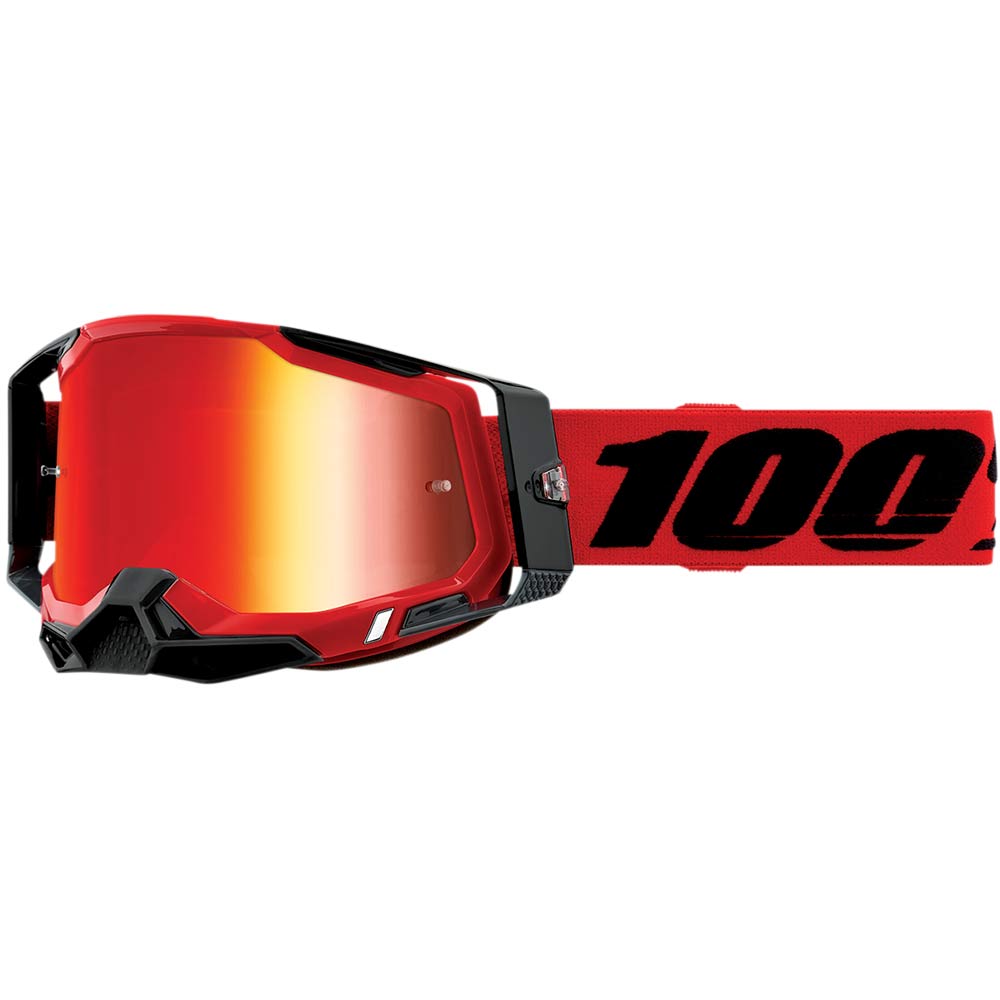 100% Racecraft 2 Rot/Schwarz Brille rot verspiegelt