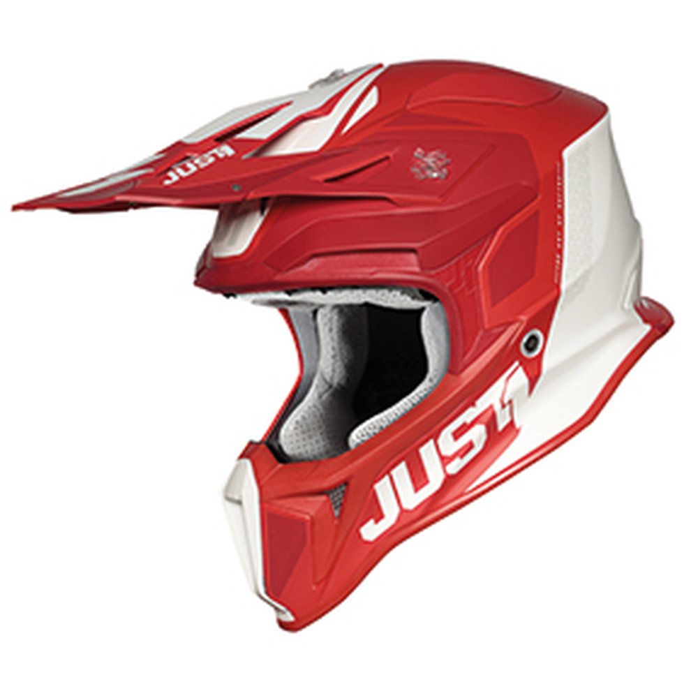JUST1 J18 Pulsar Motocross Helm rot weiss