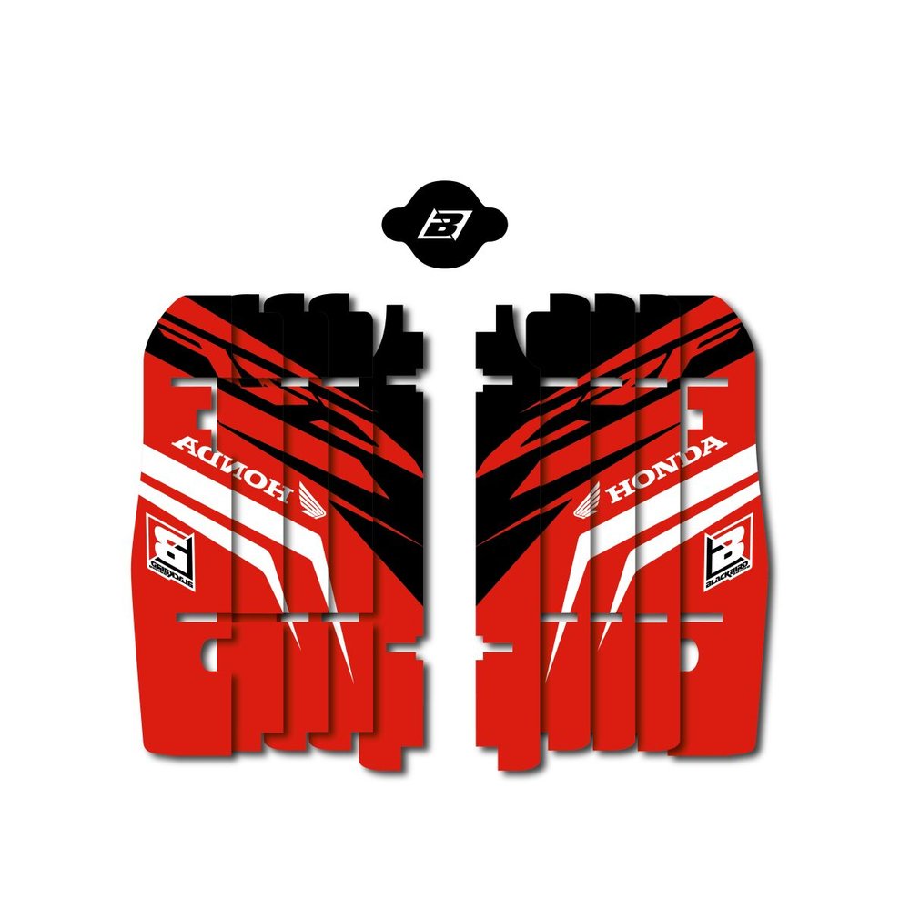 BLACKBIRD RACING Replica Kühlerschutz-Dekorsatz Aufkleber Honda CRF
