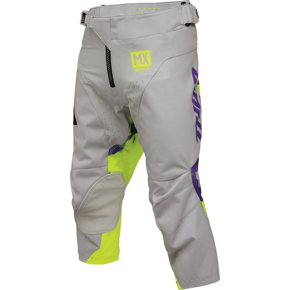 THOR Launchmode Bleach Youth Kinder Motocross Hose grau/acid neon gelb THOR Launchmode Bleach Youth Kinder Motocross Hose grau/acid neon gelb