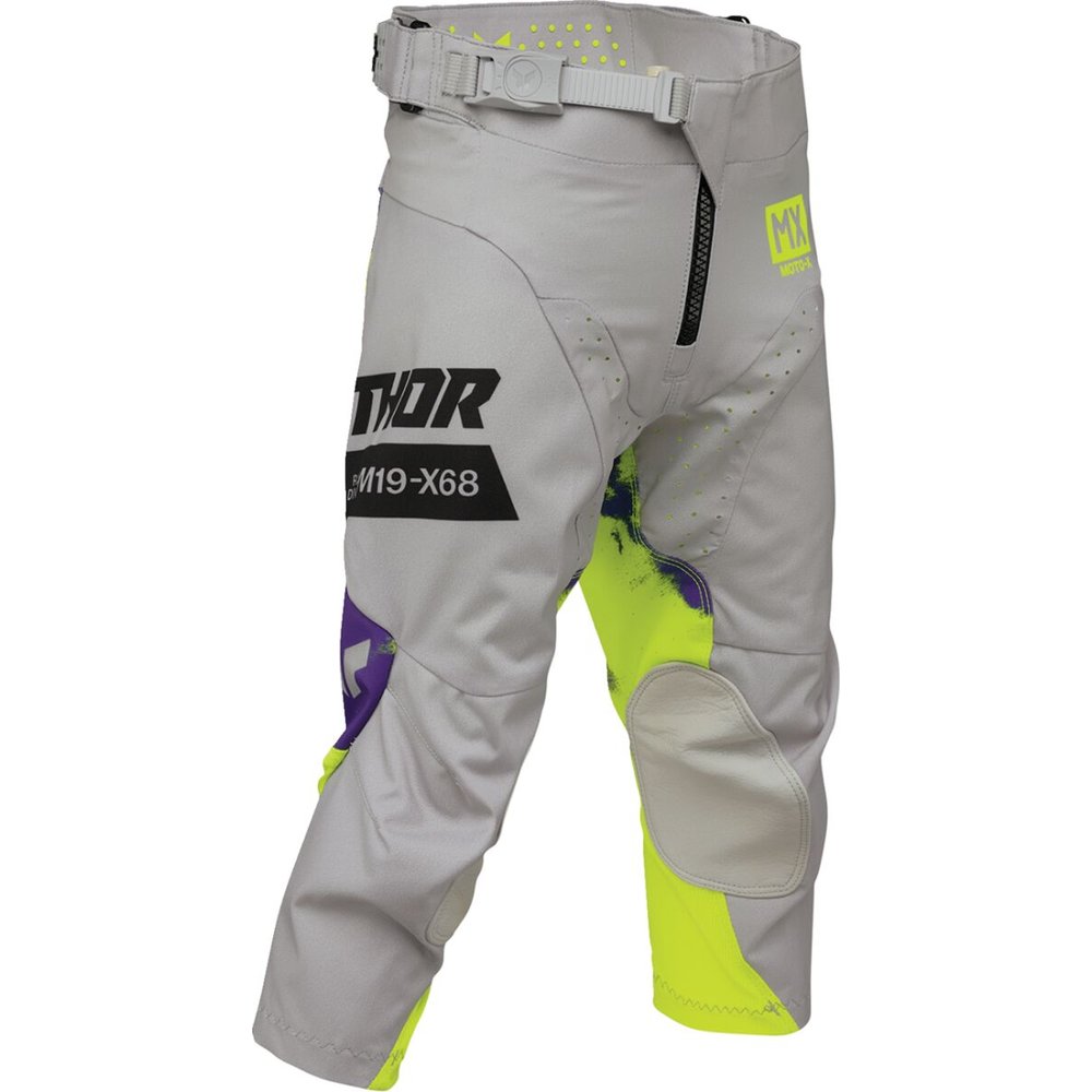 THOR Launchmode Bleach Youth Kinder Motocross Hose grau/acid neon gelb THOR Launchmode Bleach Youth Kinder Motocross Hose grau/acid neon gelb
