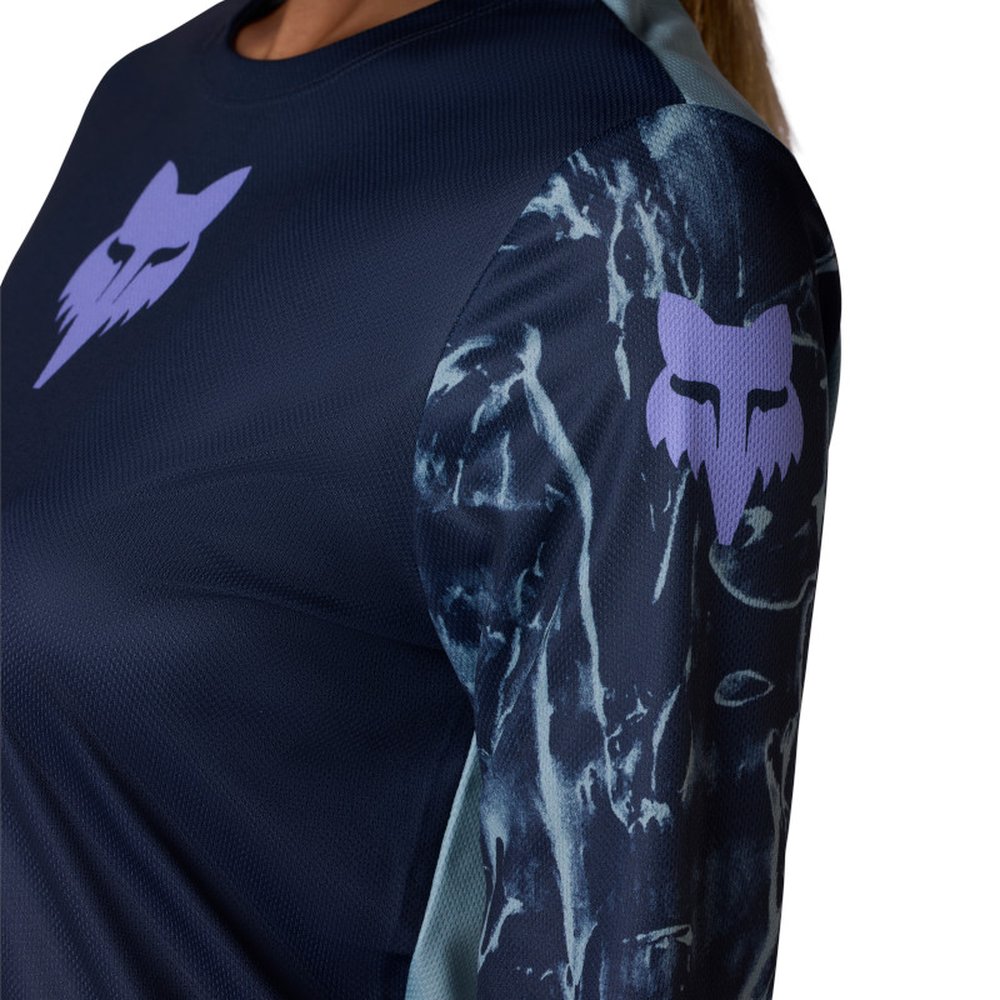 FOX W RANGER LS JERSEY IMG PRINT langärmlig für Frauen Dark Blau